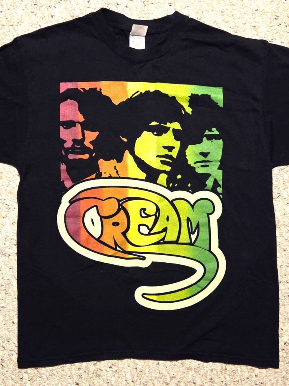 XL Men's CREAM (the band) Fruit of the Loom heavy cotton T-shirt